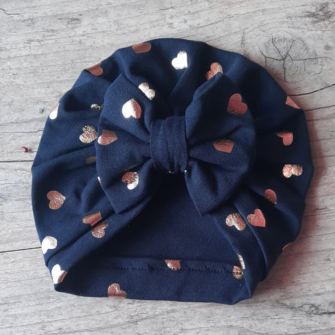Turban nœud, buns ou simple en jersey imprimé Oeko-Tex extensible